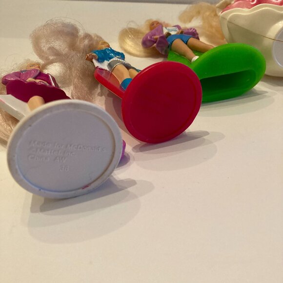 90s Vintage Barbie McDonalds Happy Meal Mini Dolls Mattel Collectible Toys Lot - Picture 12 of 14